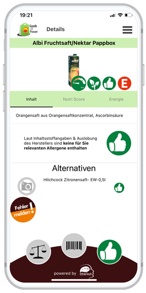 CO2 Fußabdruck Umweltapp