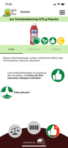 Gesundheits App bei Senfallergie Symptome