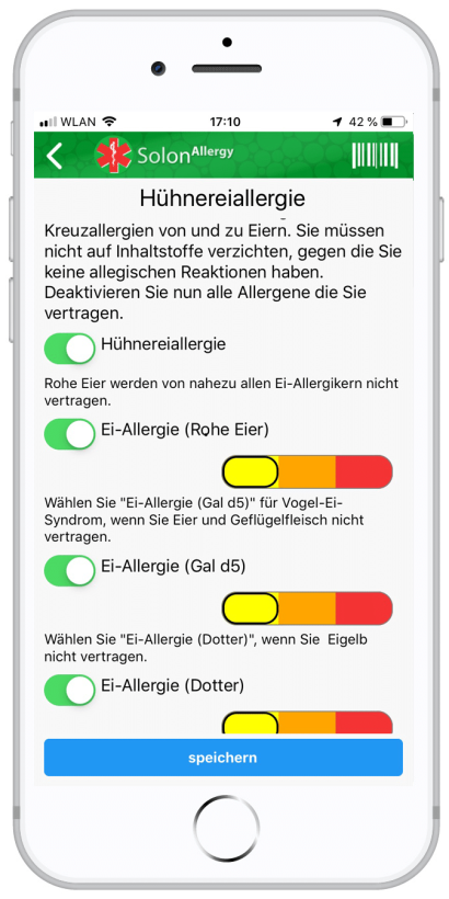 Allergie gegen Eier